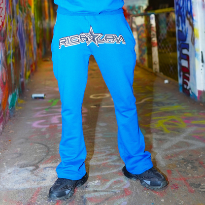 RichLan puff print sweatpants (blue)