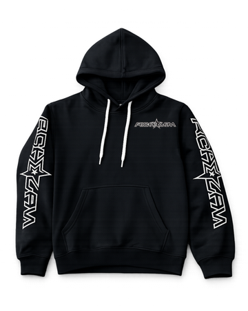 RichLan puff print hoodie (black)