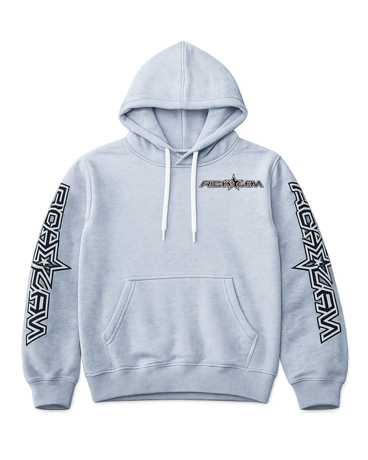 RichLan puff print hoodie (grey)